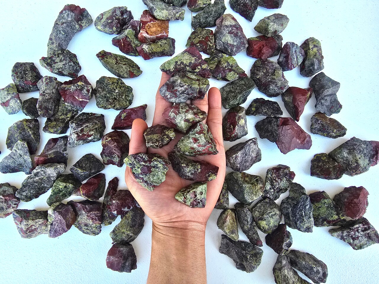 Rough Dragon Stone AKA Blood Jasper from South Africa Raw Crystals Bulk